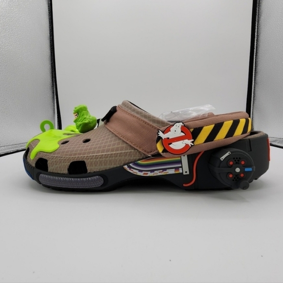 Crocs Ghostbusters Classic Clog Glow in the Dark with Charms NEW w/ Tag - Picture 2 of 9